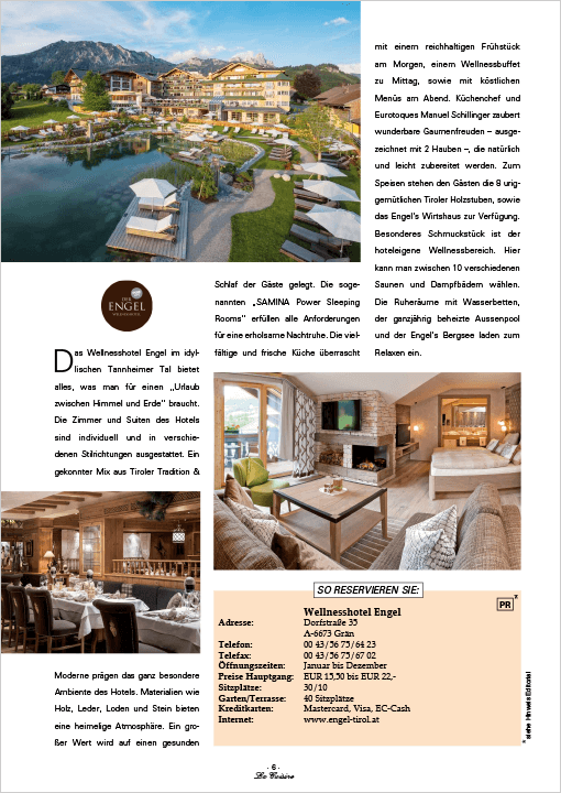 Wellnesshotel Engel, Grän/Österreich